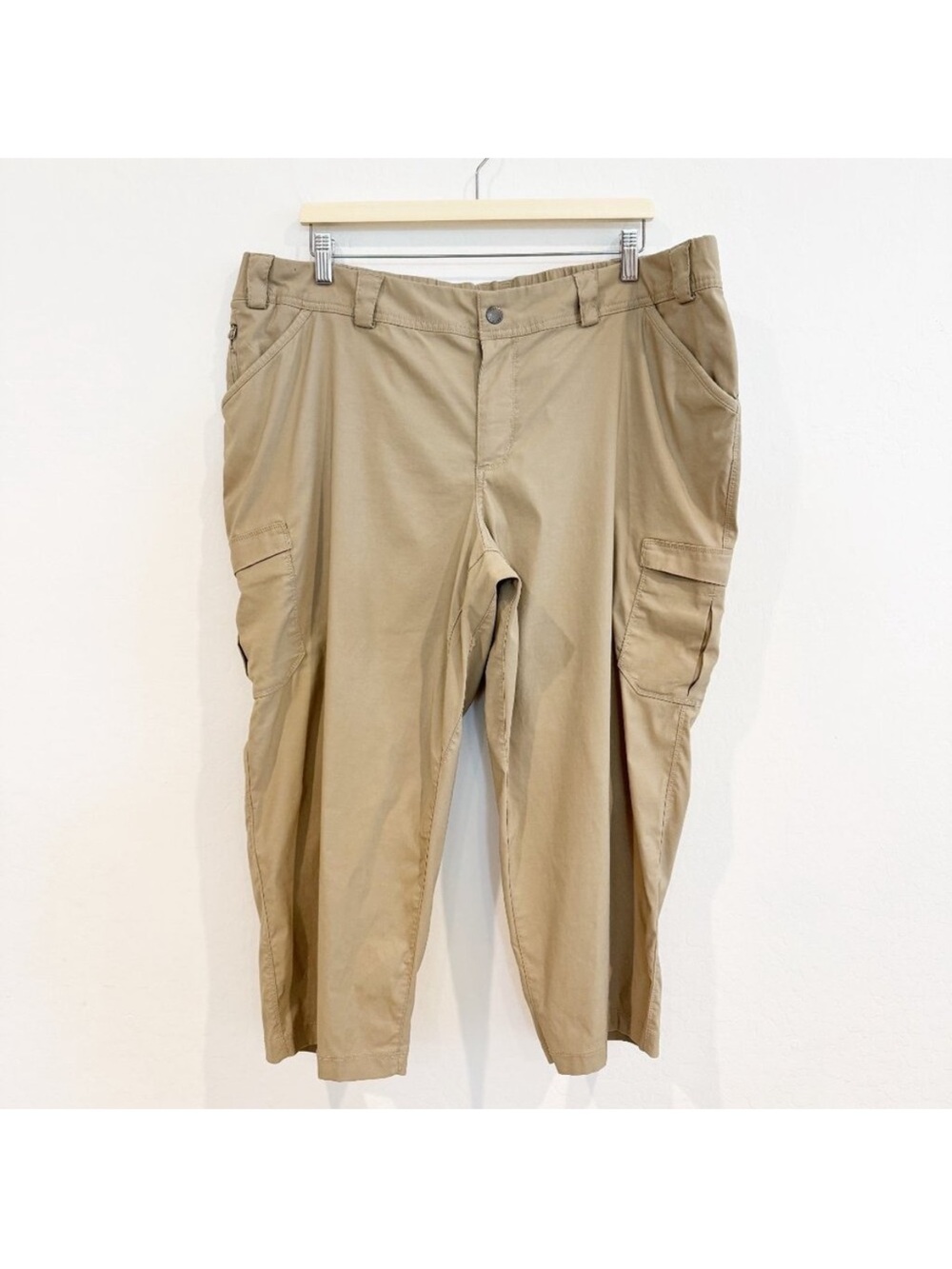Duluth Dry‎ on the Fly Capri Cargo Pants Tan Beige Outdoors Hiking Plus Size 20W